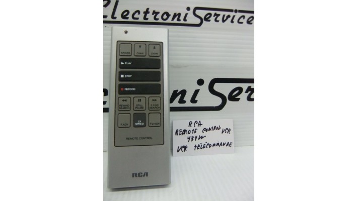 RCA 434W remote control for RCA vcr.